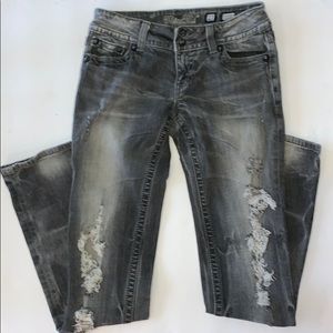 Miss Me 27 Skinny Black distressed Jeans